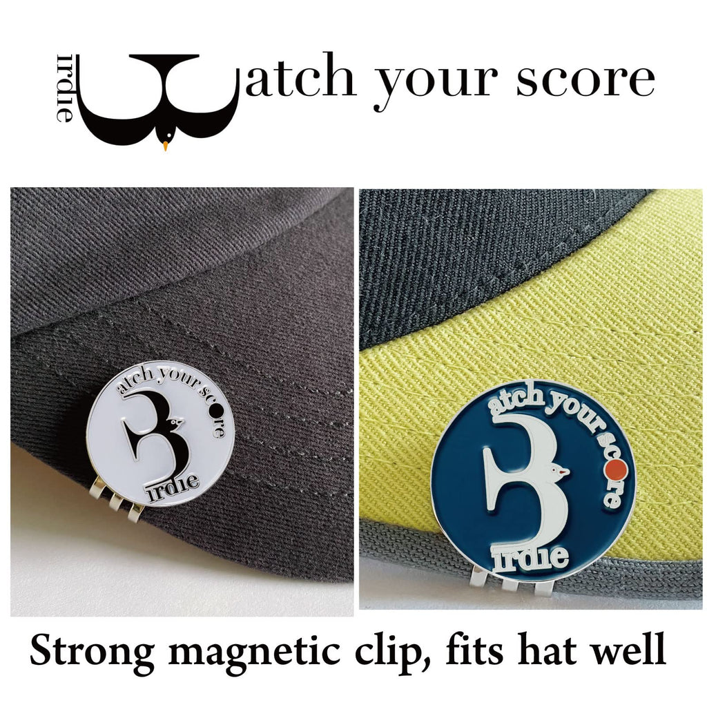 E Truee Golf Ball Marker Hat Clip With Birdie Ball Marker, Golf Accessories For Men And Women, Golf Gifts For Men And Women