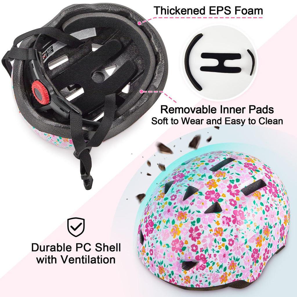 Toddler Helmet, Baby Infant Kids Bike Helmet for Kids Age 1-3/2-4/3-5/5-8 Adjustable Toddler Bike Helmets for Boys Girls for Sco