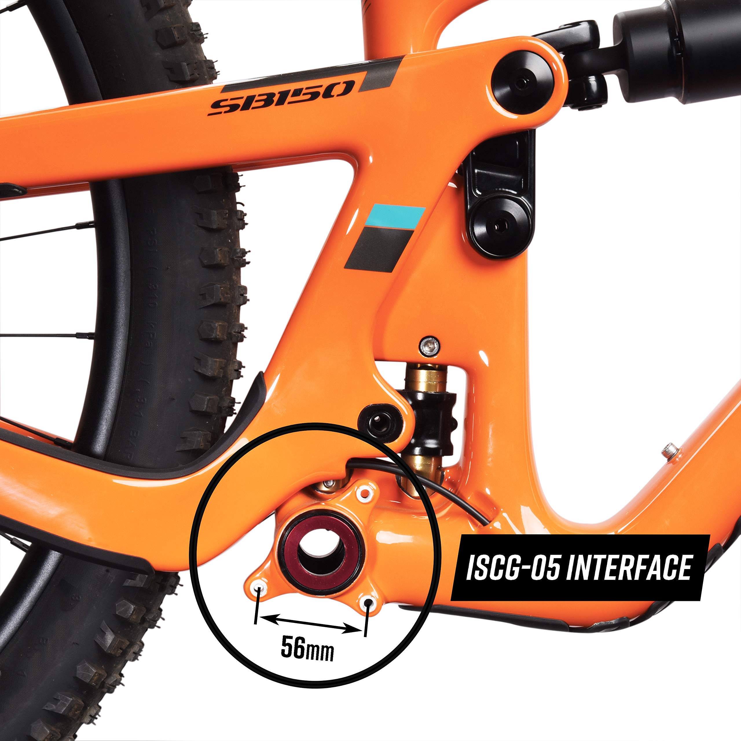 Funn Zippa Dh Chain Guide, Iscg05 Interface, Bsa Adapter Included, 32T-38T, Mountain Bike Chain Protector (Gray)