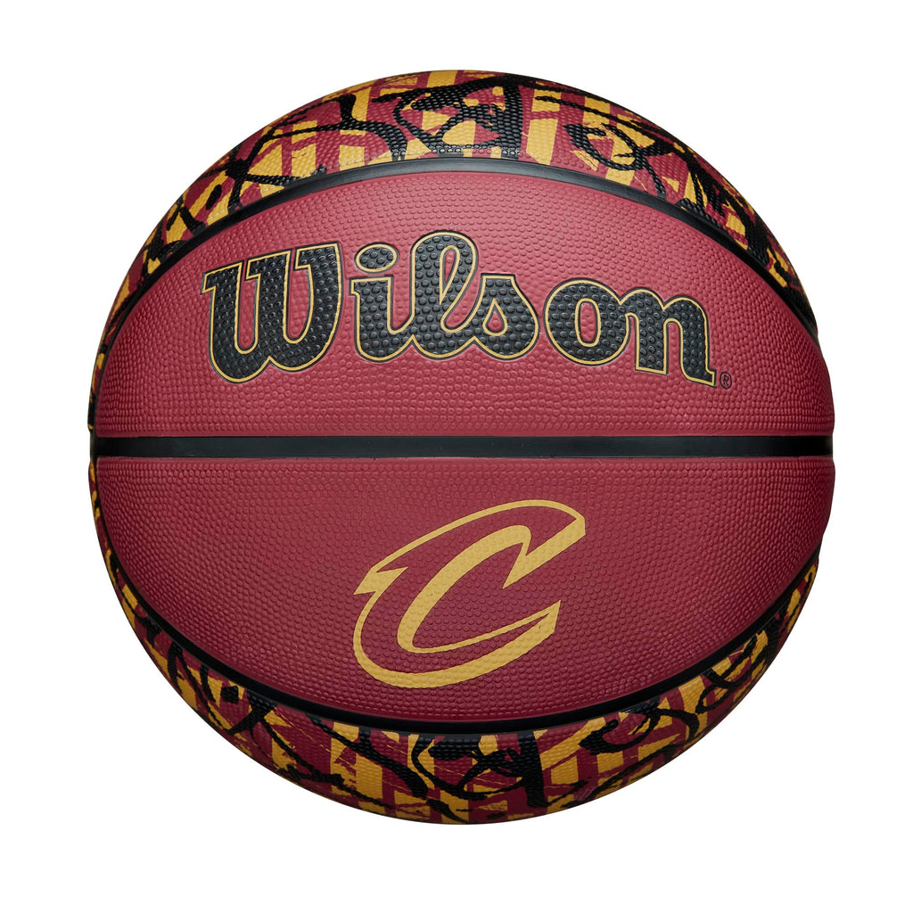 Wilson Nba Team Graffiti Basketball - Cleveland Cavaliers, Size 7-29.5''
