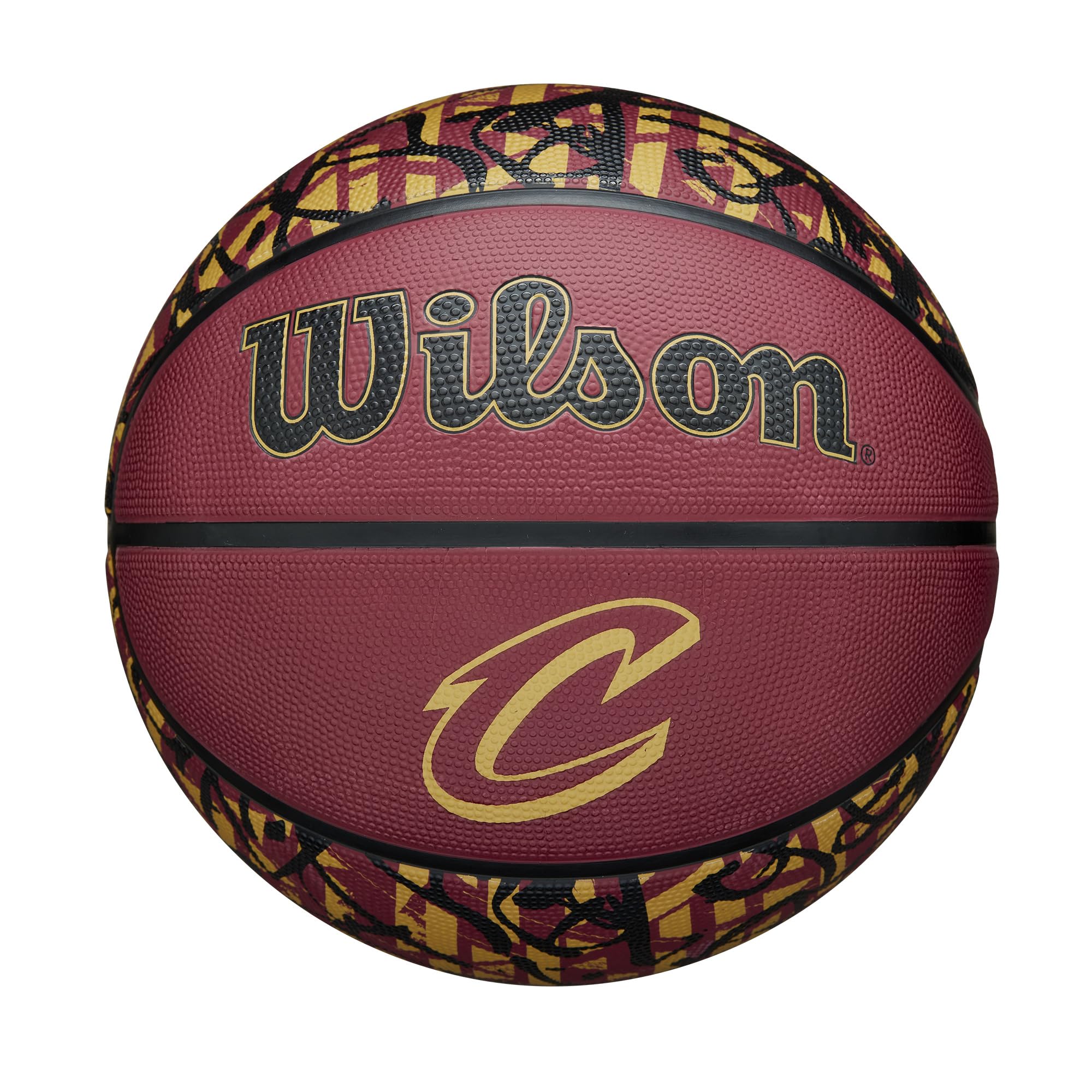 Wilson Nba Team Graffiti Basketball - Cleveland Cavaliers, Size 7-29.5''