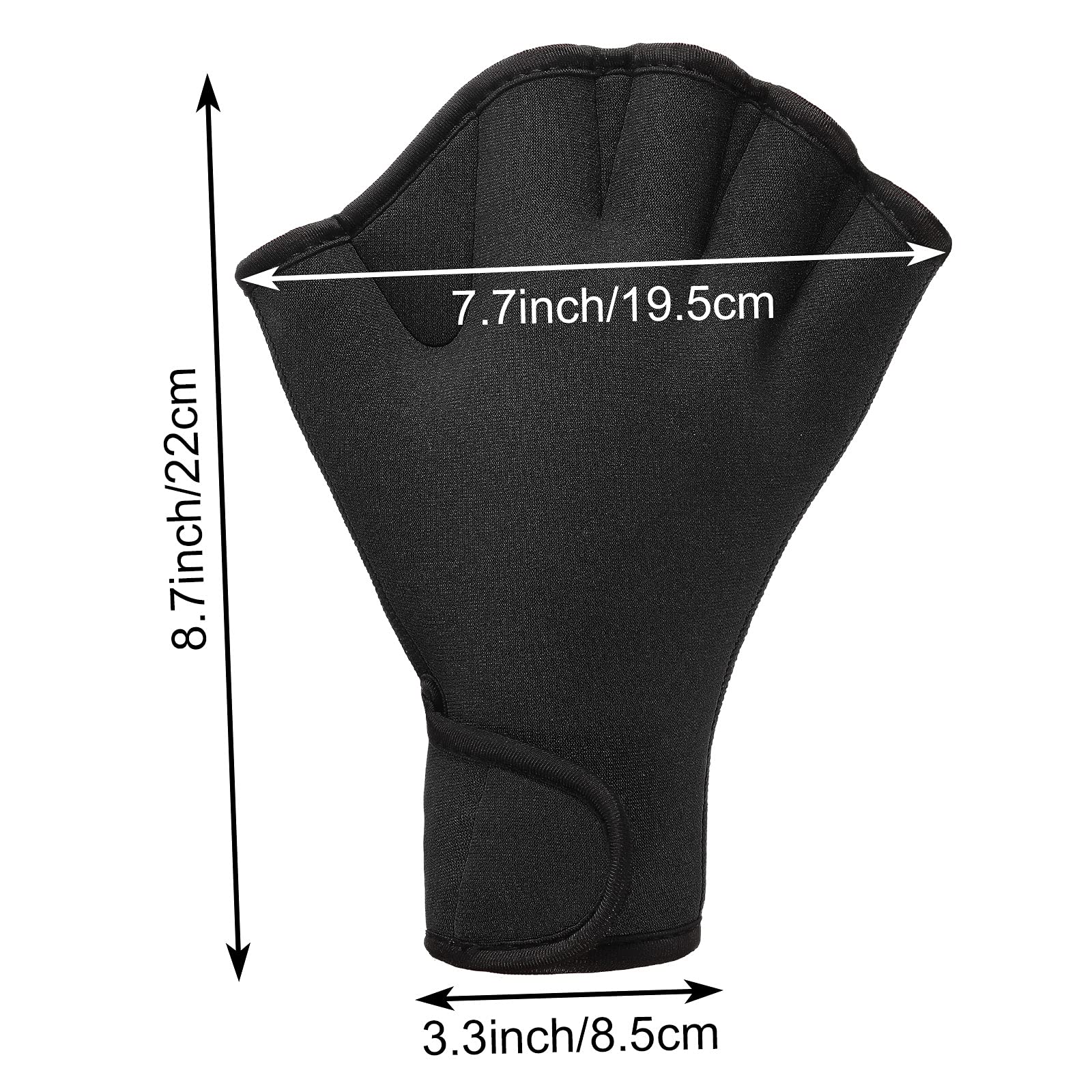 2 Pairs Swimming Gloves Aquatic Swim Training Gloves Neoprene Gloves Webbed Fitness Water Resistance Training Gloves For Swimmin