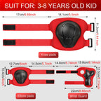 Kids Protective Gear Set Wemfg Knee Pads For Kids 3-8 Years Toddler Knee And Elbow Pads With Wrist Guards 3 In 1 For Skating Cyc