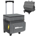 Cooler With Wheels And Handle, 50 Can Rolling Cooler, Portable Collapsiblecooler On Wheels,Leakproof Insulated Wheeledcoolers Fo