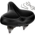 Bikeroo Oversized Comfort Bike Seat Most Comfortable Replacement Bicycle Saddle - Fit For Exercise And Outdoor Bikes Suspension 