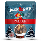 Jackpup Pork Femur Bones For Dogs Long Lasting  Gourmet Beef Dog Bones For Aggressive Chewers (4 Pack)