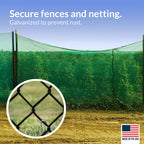 Pinnacle Mercantile 120 Pack Tent Stakes Metal Garden Edging Fence Hooks Pegs Christmas Decoration Stakes Made Usa 9 Inches Long