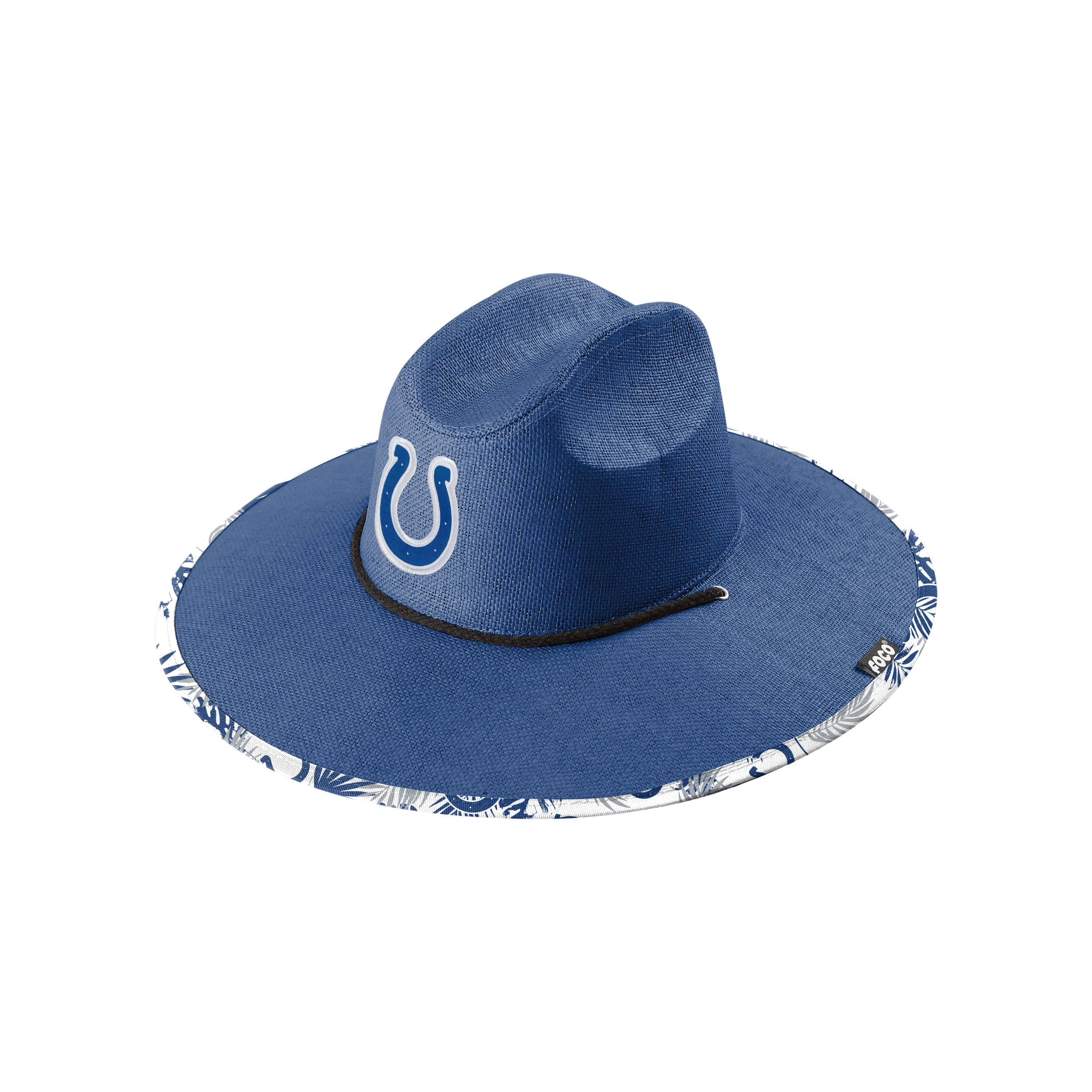 Foco Indianapolis Colts Nfl Team Color Straw Hat