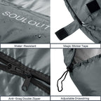 3-4 Season Sleeping Bag For Adults & Kids, Lightweight Warm Cold Weather Camping Bag With Waterproof Compression Sack - Portable