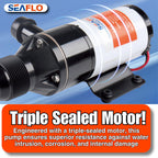 New Seaflo Macerator Pump System 12V For Rv Marine 01 Series Improved Motor