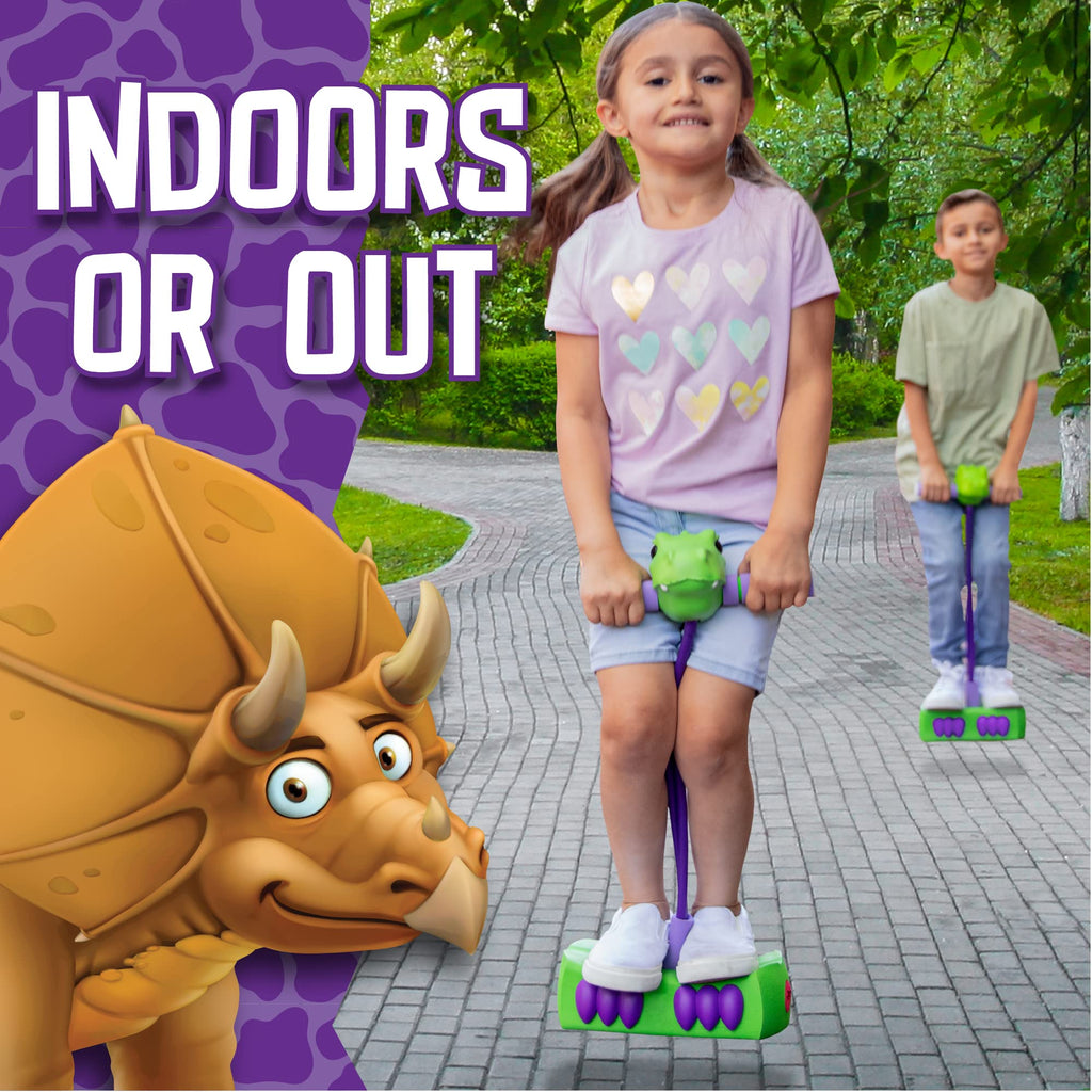 Mindsprout Pogo Saurus | Foam Pogo Jumper For Kids 3, 4, 5, 6, 7, Years Old, Dinosaur Toys, Birthday For Boys Or Girls Up To 250