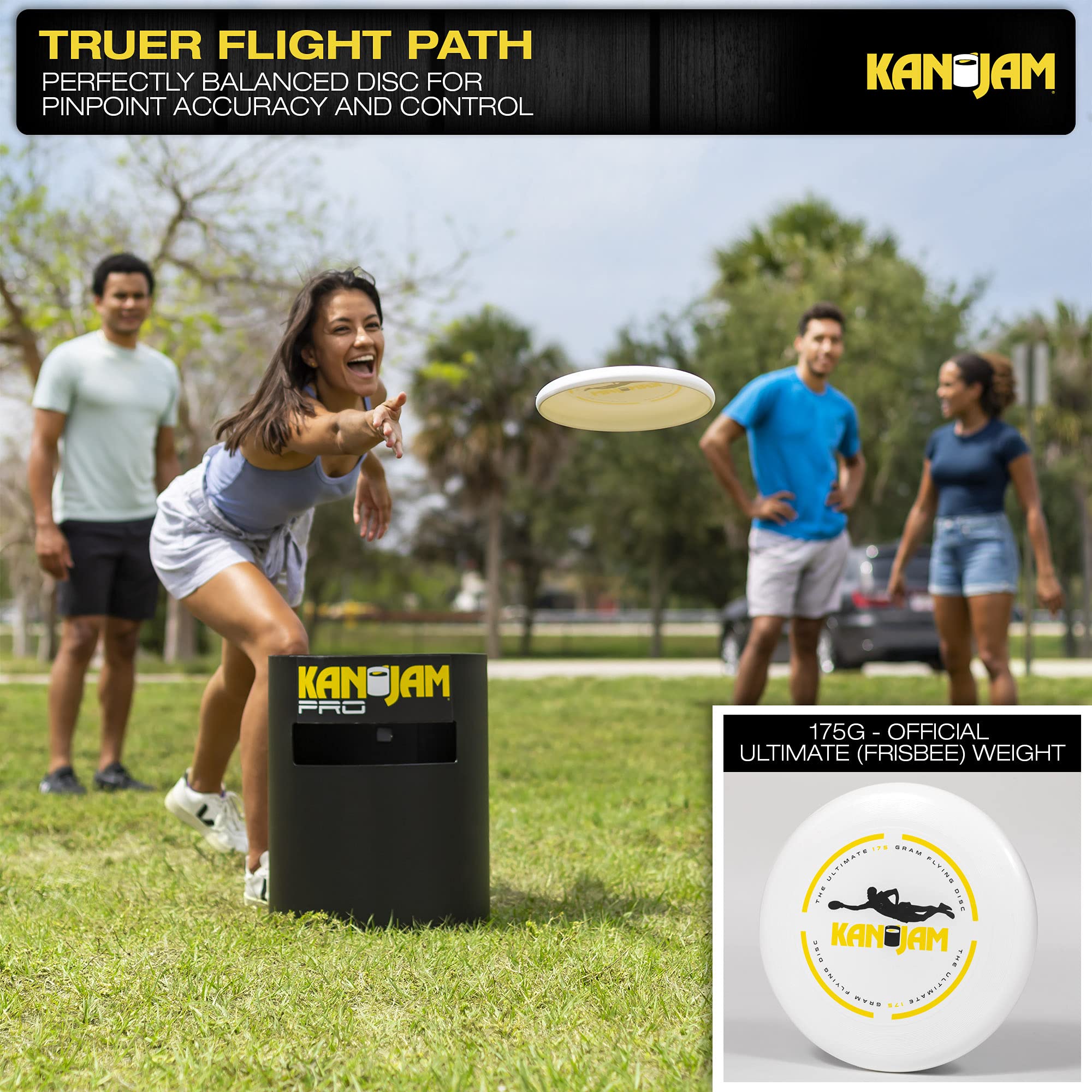 Kan Jam Pro Set Disc Throwing Game, American Made - Perfect For Outdoors, Beach, Backyard, Tailgates, Indoors And Outdoors