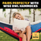 Wise Owl Outfitters Camping Pillow - Memory Foam Travel Pillow for Airplane Sleeping, Hiking, Backpacking & Outdoor Use - Small