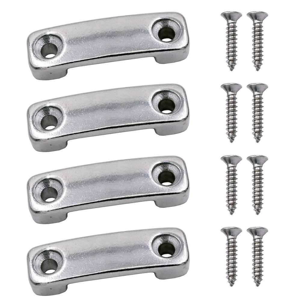 Yyst 25Mm (One Inch) Ss 316 Bimini Top Strap Pad Eye Footman'S Loop Ss 316 Heavy Duty For Boat,Kayak Tie Downs,Etc -Hardware Inc