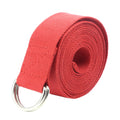 Gelante Fitness Exercise Yoga Strap - Durable Cotton 10 Feet Long 2034 Red