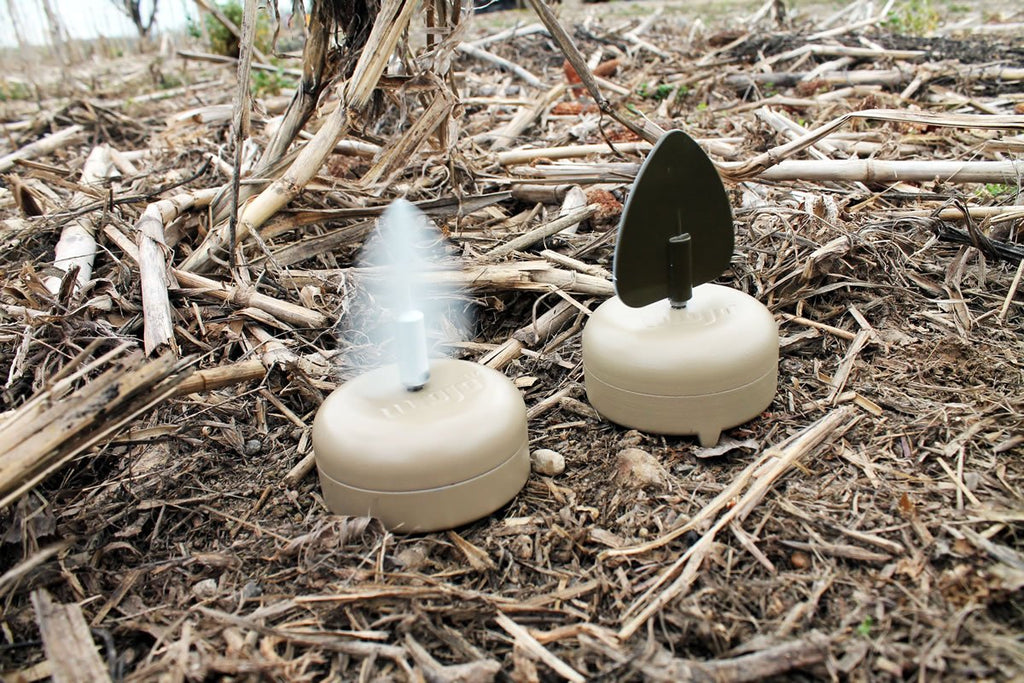 Mojo Dove-A-Flicker Spinning Wing Dove Decoys For Dove Hunting, 4 Pack