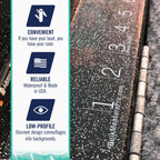 Quik Measure Pro Fish Rulers - 36'' Boat Ruler Fish Measuring Sticker - Transparent Waterproof Decal Tape Measure - Made In Usa