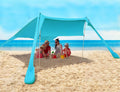 Fbsport Beach Tent Sun Shelter, Portable Beach Shade Canopy Upf50+ With Sandbags For Outdoor Family Camping, Fishing, Backyard F