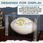 Franklin Sports Nfl Los Angeles Rams Autograph Football - Official Size White Panel Souvenir Football For Autographs + Signature