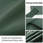 Free Soldier Camping Tarp Waterproof Portable Multifunctional Outdoor Traveling Awning Backpacking Shelter Rain Tarp (Lake Green