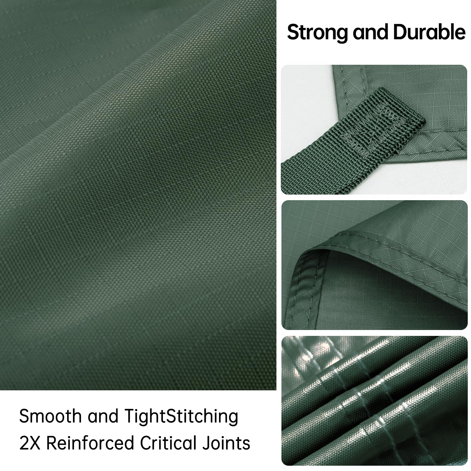 Free Soldier Camping Tarp Waterproof Portable Multifunctional Outdoor Traveling Awning Backpacking Shelter Rain Tarp (Lake Green