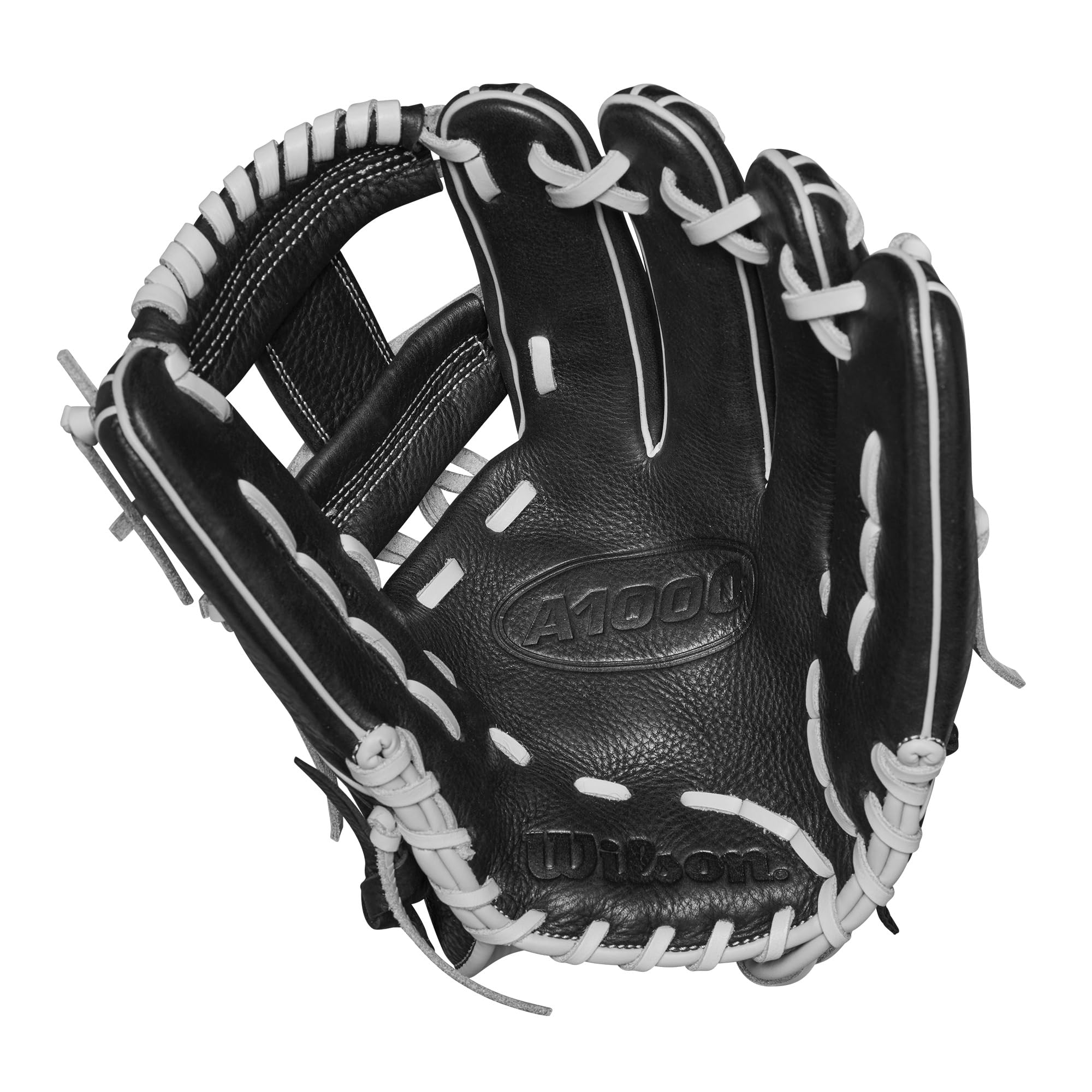 Wilson 2024 A1000 H75 11.75    Infield Fastpitch Softball Glove - Black/Silver, Right Hand Throw
