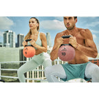 Aeromat Elite Kettlebell Medicine Ball Blue 16 Lbs