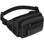 Fanny Pack For Women Men - Packism 6 Zipper Pockets Fashionable Sport Waist Pack Bag Travel Hiking Running Hip Bum Bag For Outdo