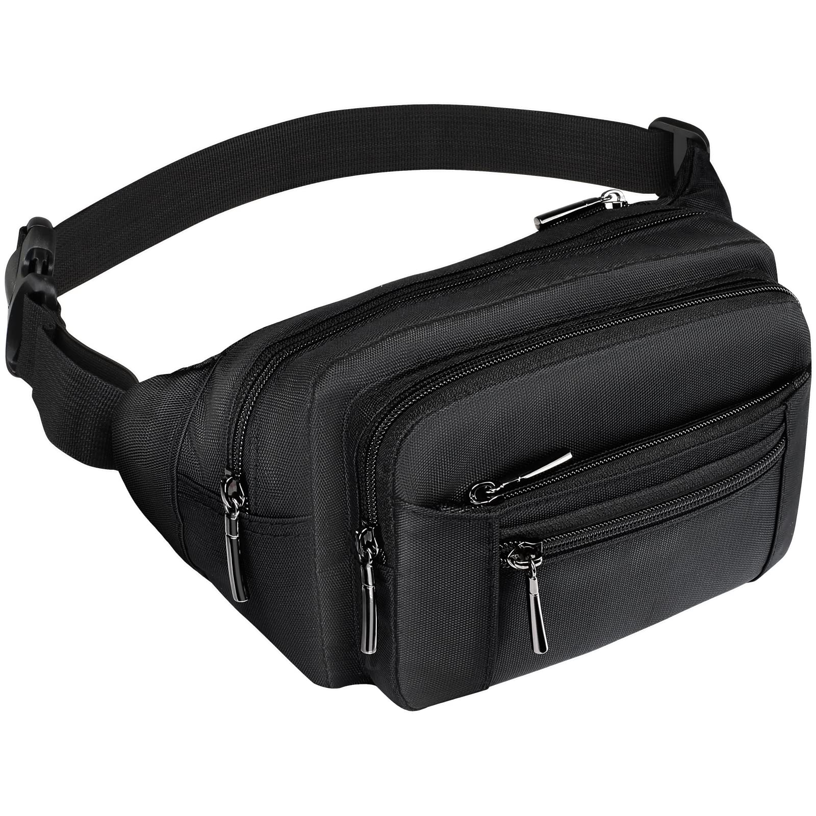Fanny Pack For Women Men - Packism 6 Zipper Pockets Fashionable Sport Waist Pack Bag Travel Hiking Running Hip Bum Bag For Outdo
