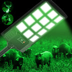 Hog Light For Night Hunting,18000Lm Powered Feeder Light(Green) Solar Lights For Hunting Hogs, Coyote, Varmint, Deer, Motion Act