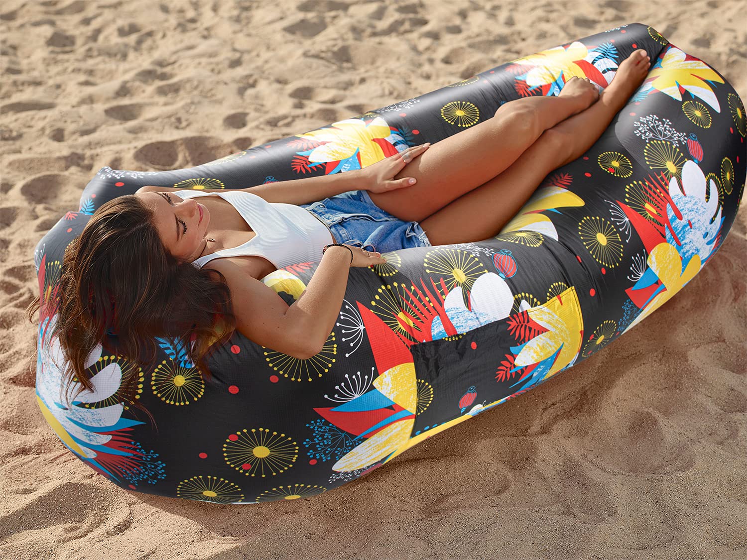Wekapo Inflatable Lounger Air Sofa Chair-Camping & Beach Accessories-Portable Water Proof Couch For Hiking, Picnics, Outdoor, Mu