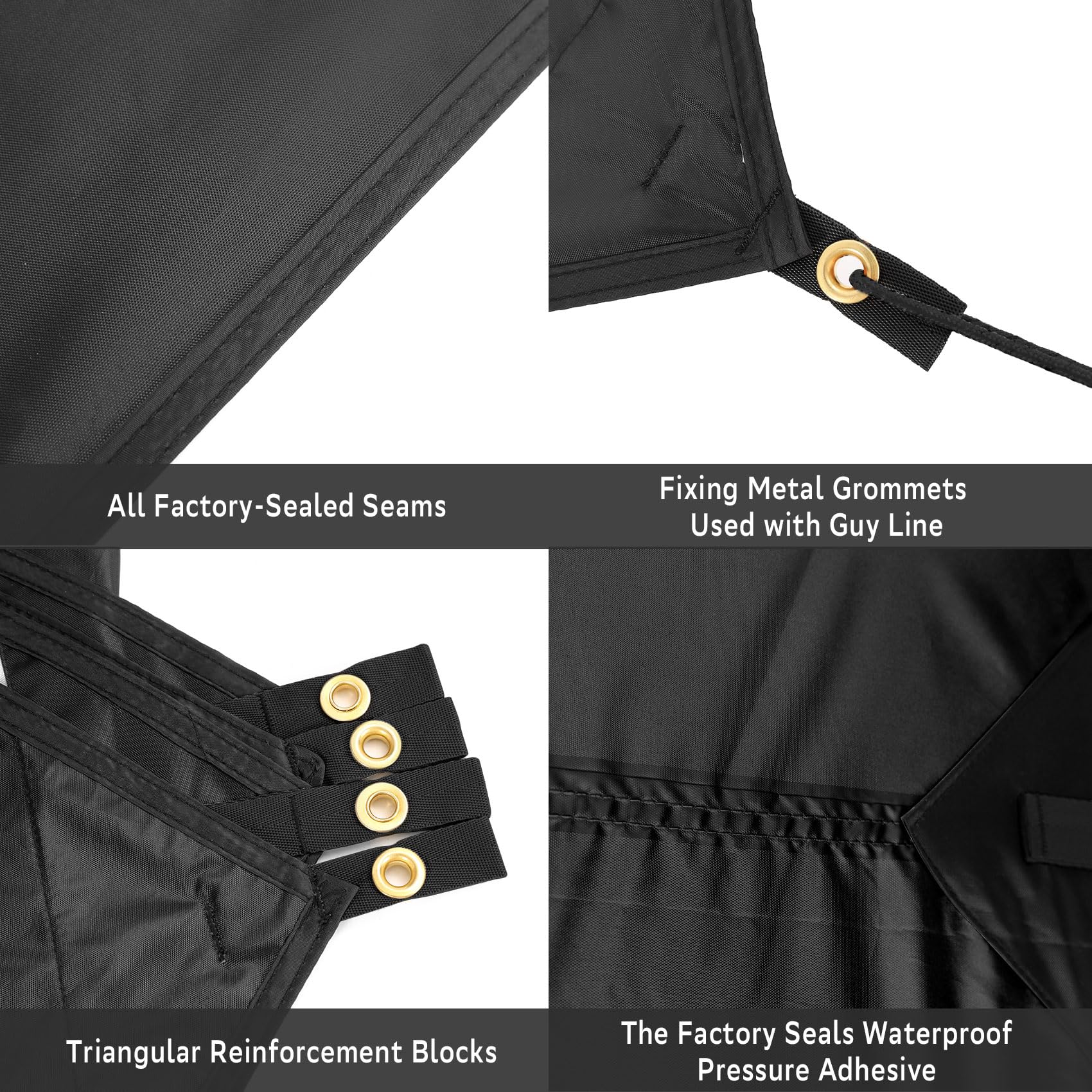 Clostnature Waterproof Camping Tarp For Tent - Ultralight Hammock Rain Fly For Backpacking, Heavy Duty Camping Hiking Awning Lig