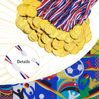 Caydo 100 Pieces Gold Medals For Kids Medals For Awards Plastic Winner Award Medals For Kids