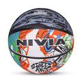Nivia Street Art Basketball/Rubberized Moulded/8 Panel/Suitable For Hard Surface, Wooden Flooring & Indoor Synthetic Surface Siz