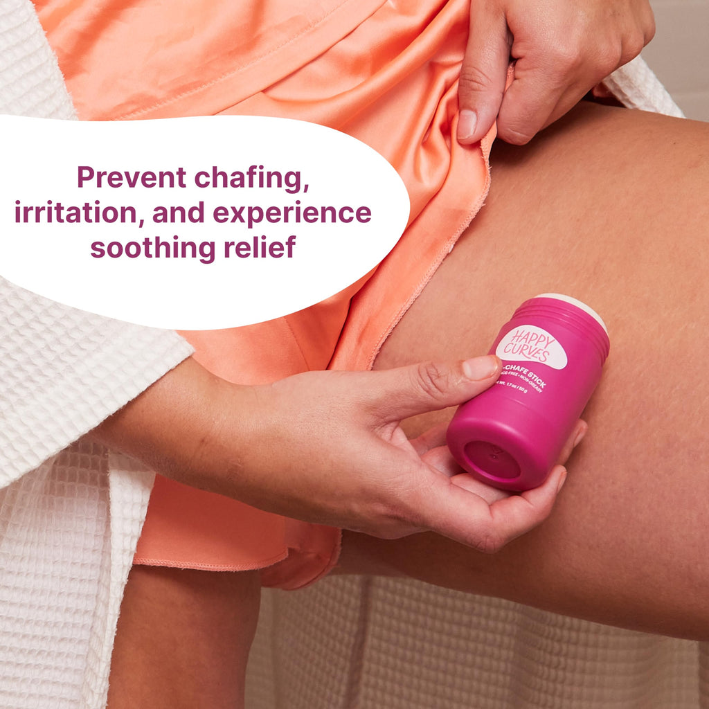Happy Curves Anti-Chafe Stick - Chafing And Friction Defense For Women, Ideal For Thighs, Underarms And More - Thigh Rub Protect