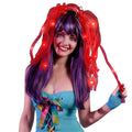 Blinkee Red LED Noodle Headband Flashing Dreads - 12 Rich Red LEDs - Virtually Indestructable