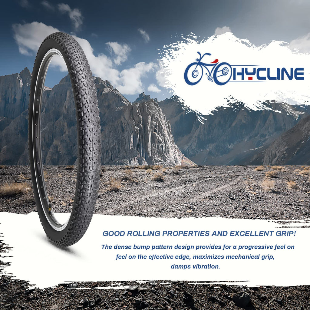 Hycline Bike Tire,27.5X2.125-Inch Folding Replacement Tire For Mtb Mountain Bicycle-Black