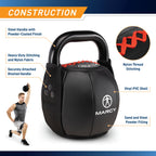 Marcy Soft Kettlebell with Handle for Weightlifting, Conditioning, Strength Training, Core Training for Full Body Workout 10lb S