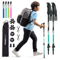Trailbuddy Collapsible Hiking Poles - Pack Of 2 Trekking Poles For Hiking, Camping & Backpacking - Lightweight, Adjustable Alumi