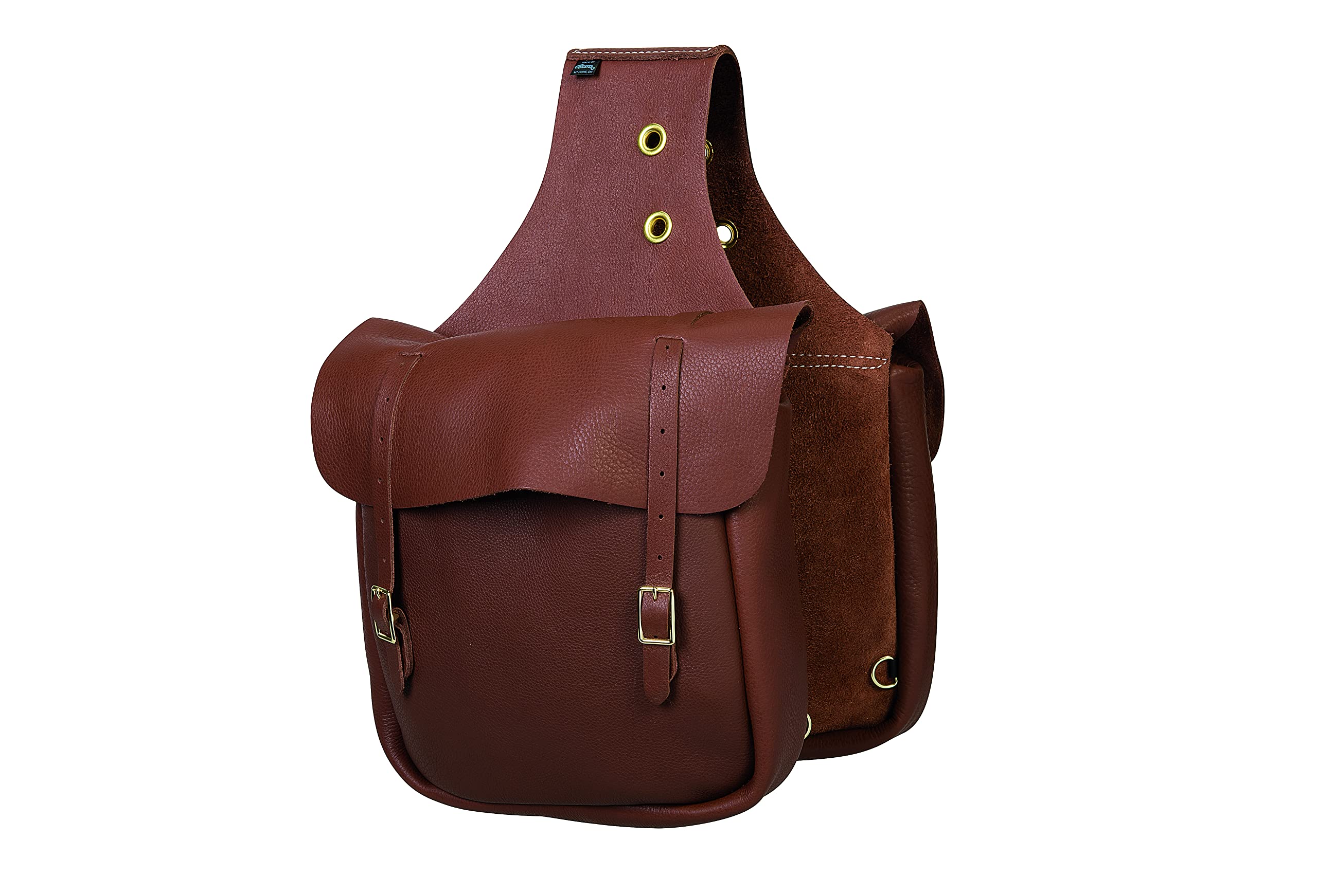 Weaver Leather Chap Leather Saddle Bag , Brown , 11 X 12 X 4
