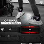 Rdx Ankle Straps For Cable Machines Resistance Bands Attachment, 7Mm Neoprene Padded 10   X4   , Gym Wrist Cuff Women Men Home F