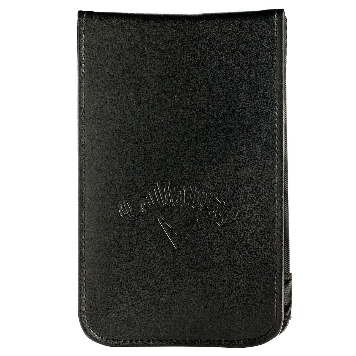 Callaway Leather Golf Scorecard Holder, Black, 7'' X 4.25''