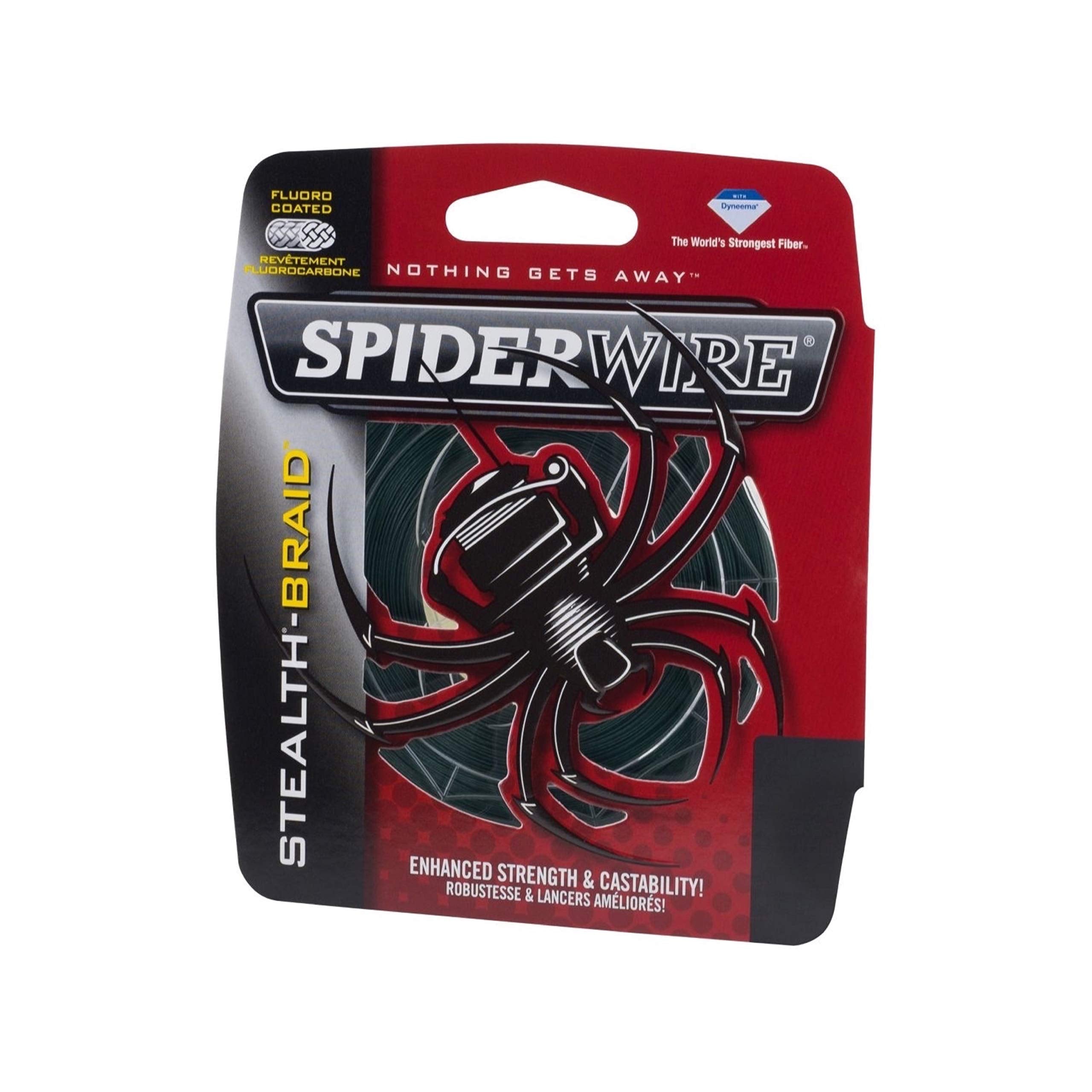 Spiderwire Stealth Superline, Moss Green, 8Lb | 3.6Kg, 200Yd | 182M Braided Fishing Line, Suitable For Freshwater And Saltwater