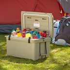 Engel High Performance 58 Quart Portable Lightweight Durable Insulated Airtight Ice Cooler Chest With Carry Handles For Outdoor