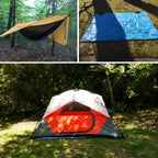 Triwonder Hammock Rain Fly Waterproof Tarp Camping Tent Footprint Groundsheet Cloth Backpacking Tarp Camp Shelter Sunshade Mat F