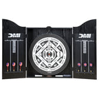 Dmi Sports Recreational Dartboard Cabinet Set - Includes Dartboard, Two Dart Sets, And Traditional Chalk Scoring