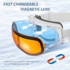 Vanrora X-Mag Ski Goggles Replacement Lens, Vlt 59.4% Orange Lens
