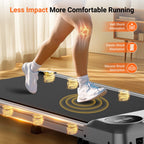 Therun Walking Pad Under Desk, Portable Mini Treadmill For Home/Office, 2.5Hp Jogging Machine With 300 Lbs Weight Capacity, Remo