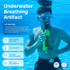 Smaco S300 Plus Mini Scuba Tank 05L Portable Mini Diving Tank Reusable Pony Bottle -Dot Certified Tank With 5-10 Minutes Backup
