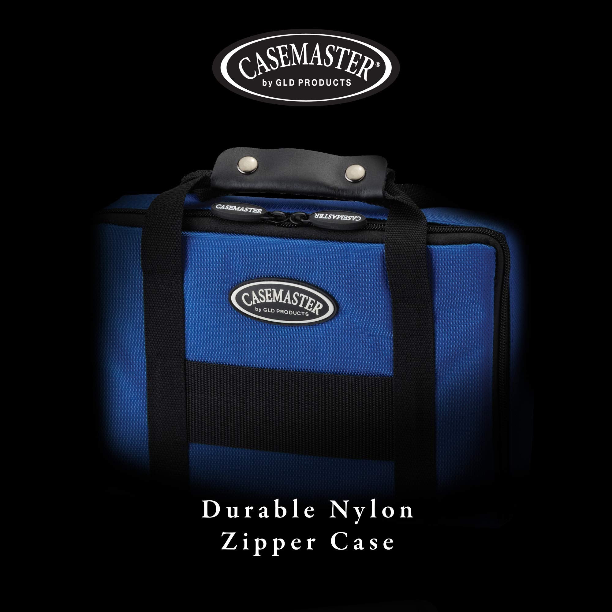Casemaster by GLD Products Classic Nylon Dart Carrying Case for Steel and Soft Tip Darts, Holds 12 Darts Numerous Other Accessor